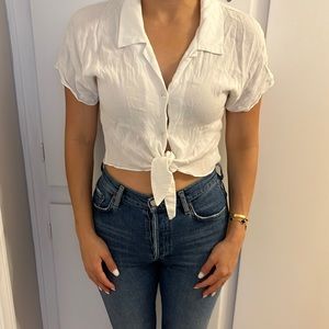 White Wilfred Free Crop Top